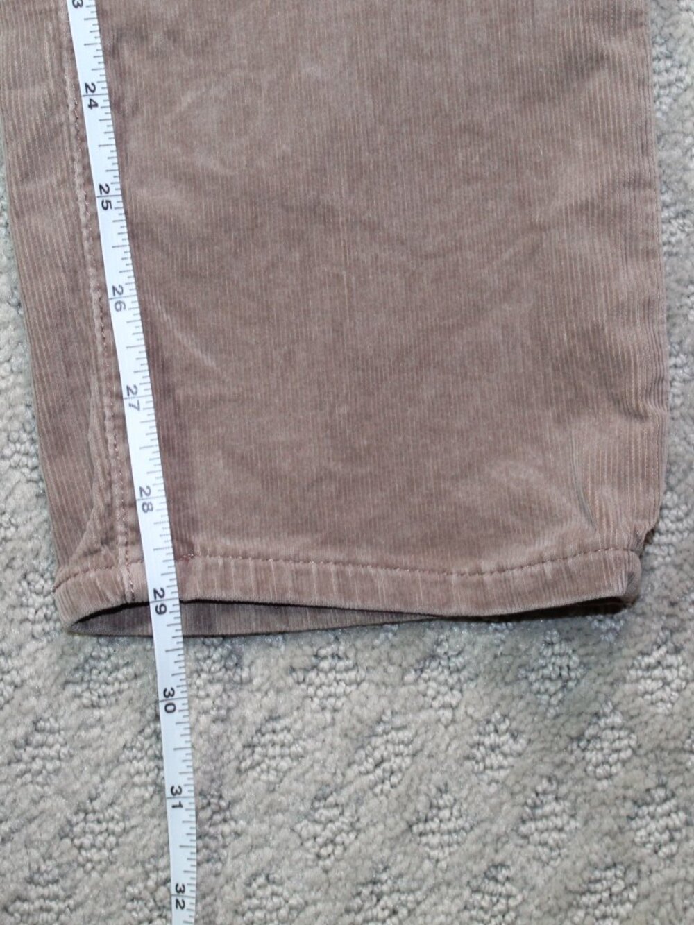 AG Adriano Goldschmied Prima Cigarette Leg Womens 8 Tan Corduroy Pants - Picture 6 of 8